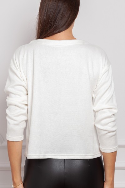 Biała bluzka prążek