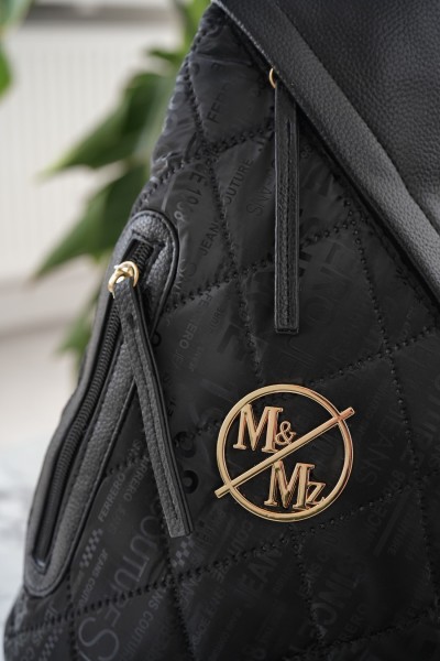 Dreieckiger Rucksack - schwarz