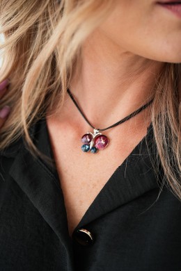 Naszyjnik z rzemyka z...