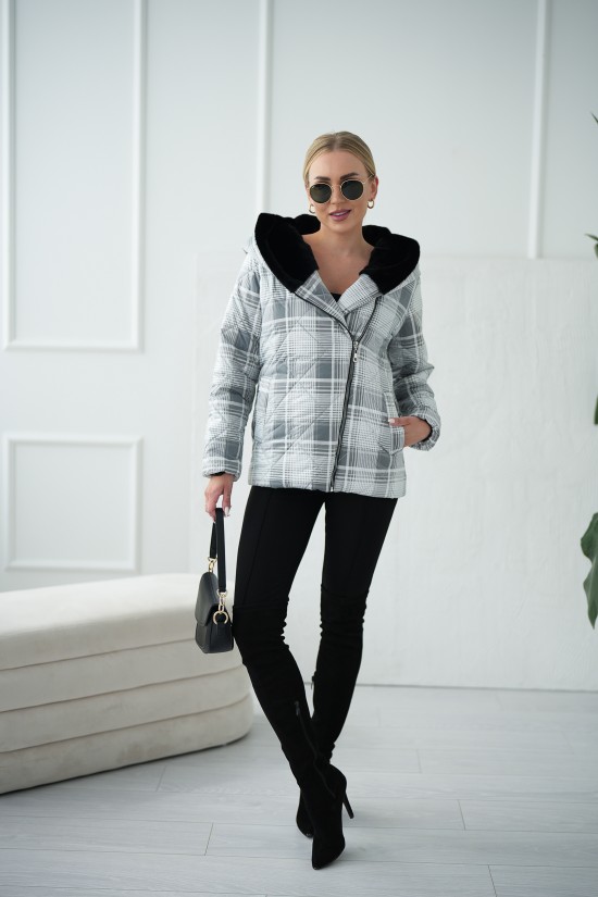 Kurze Jacke - kariert