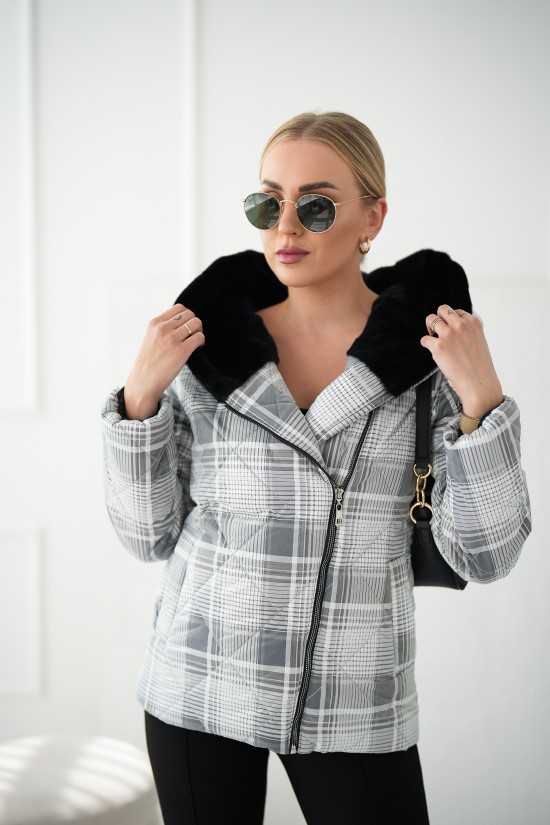 Kurze Jacke - kariert